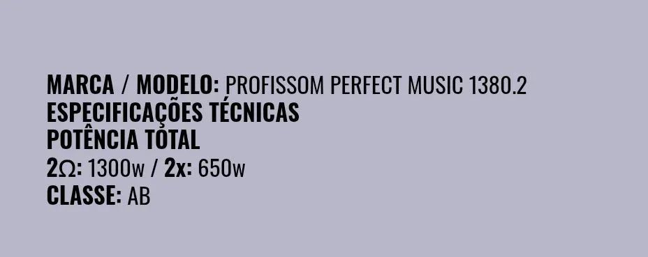 Potencia de som PROFISSOM - Foto 3