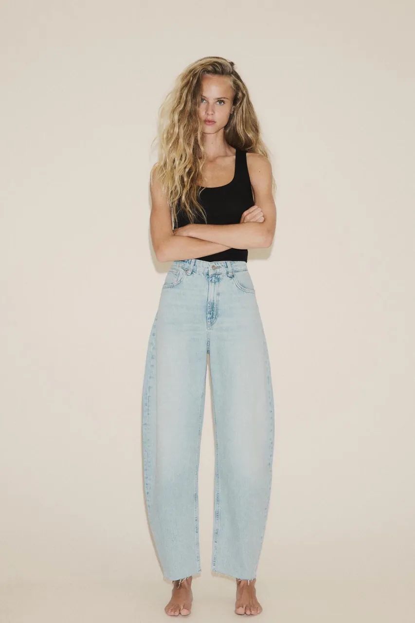 Calça jeans mini Baloon Zara  - Foto 5