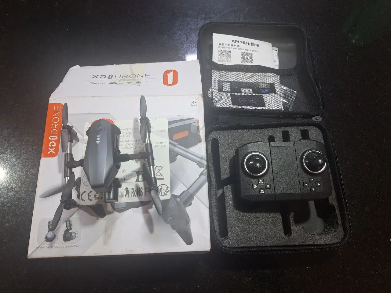 Drone XD1 duas câmeras - conectavel com smartphone 
