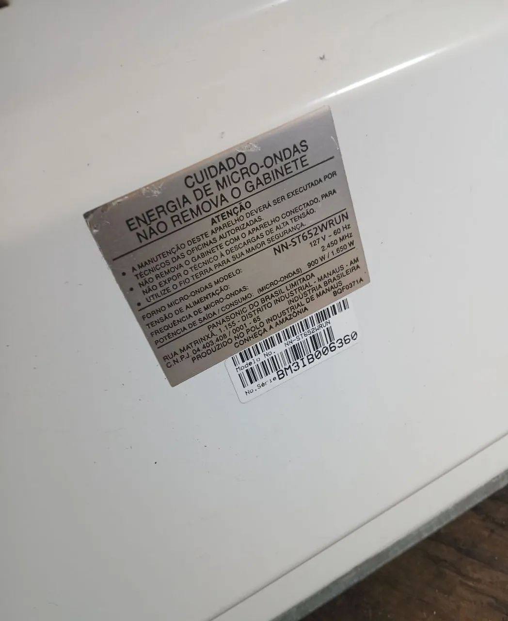 Micro-ondas grandao perfeito  34 litros  Panasonic  - Foto 4