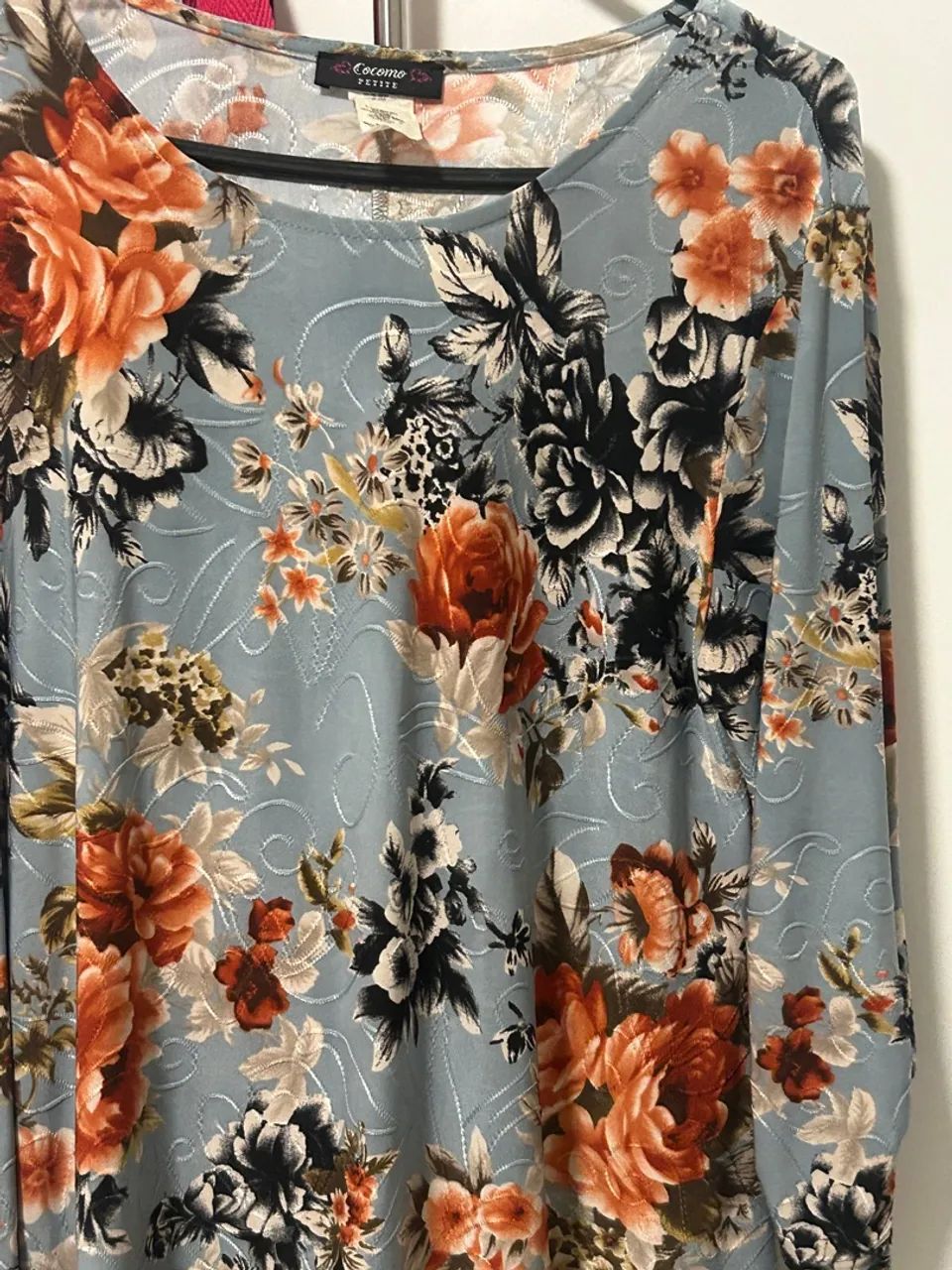 Blusa manga florida  - Foto 2