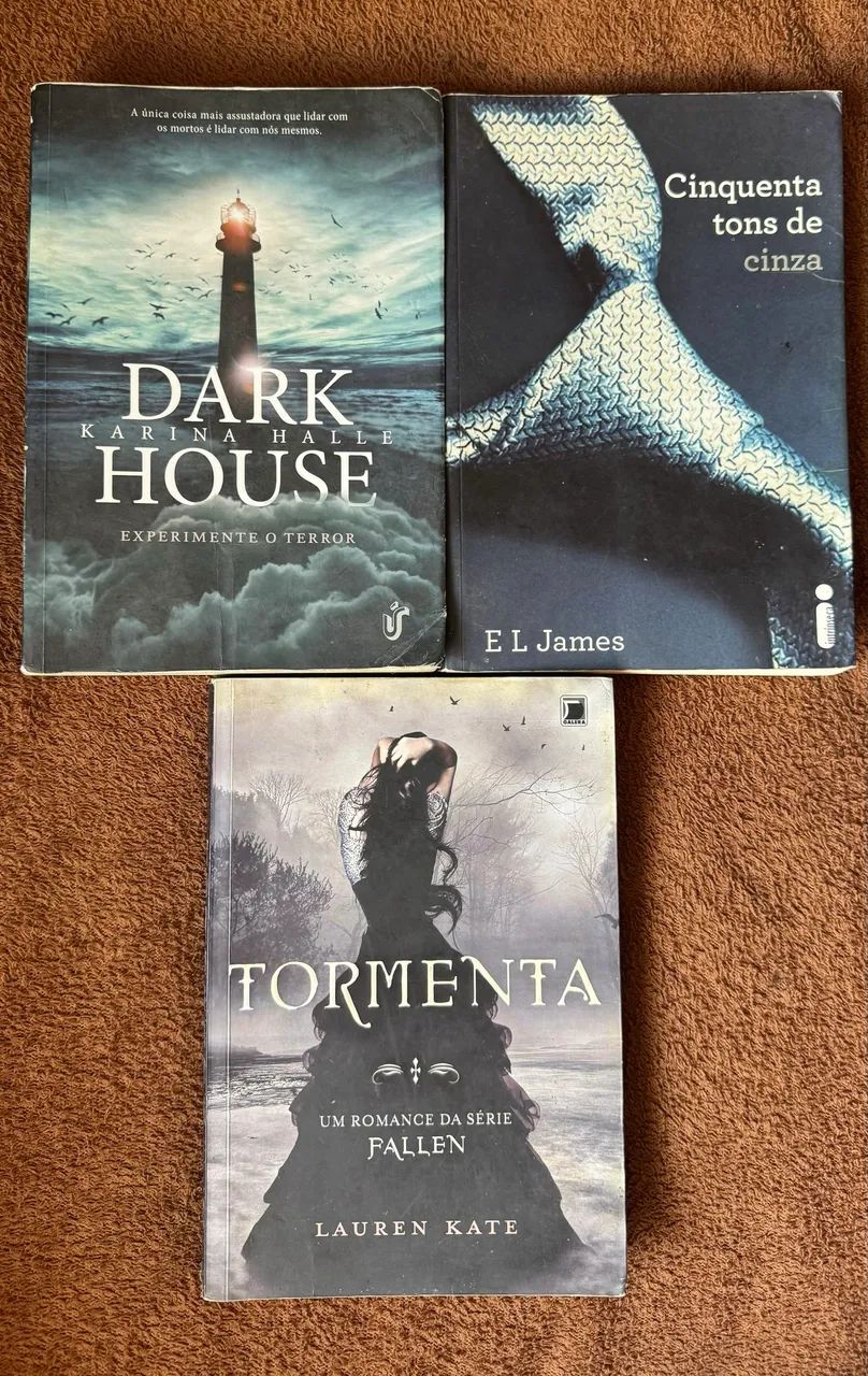 Livros - Cinquenta Tons de Cinza, Dark House e Tormenta