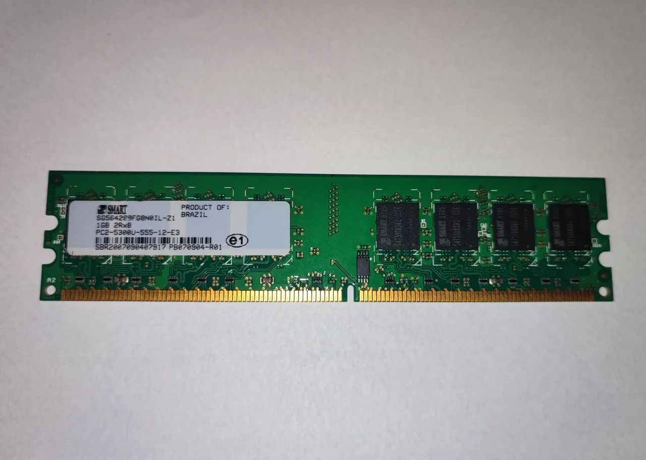 Memória Dimm DDR2  1gb PC 5300s ( Smart )
