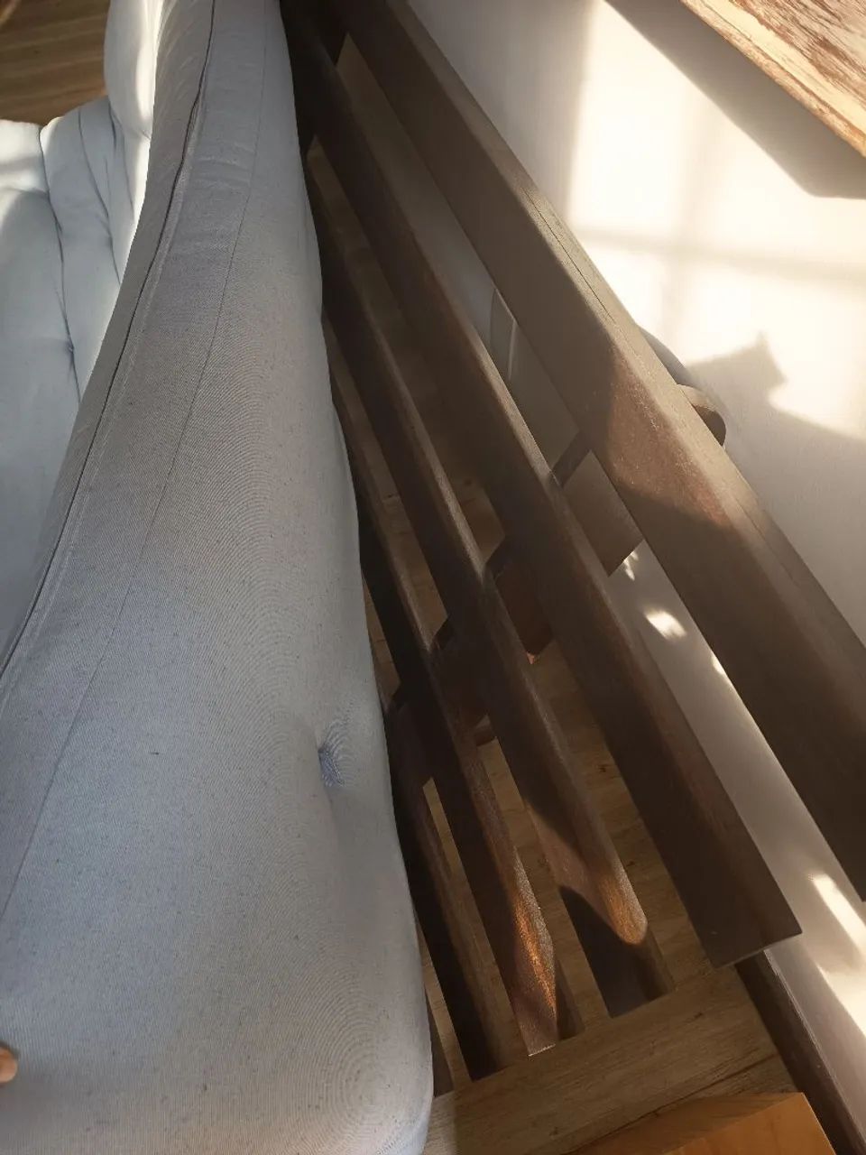 Sofá Cama Casal Azul Claro Futton Brasil - Foto 4