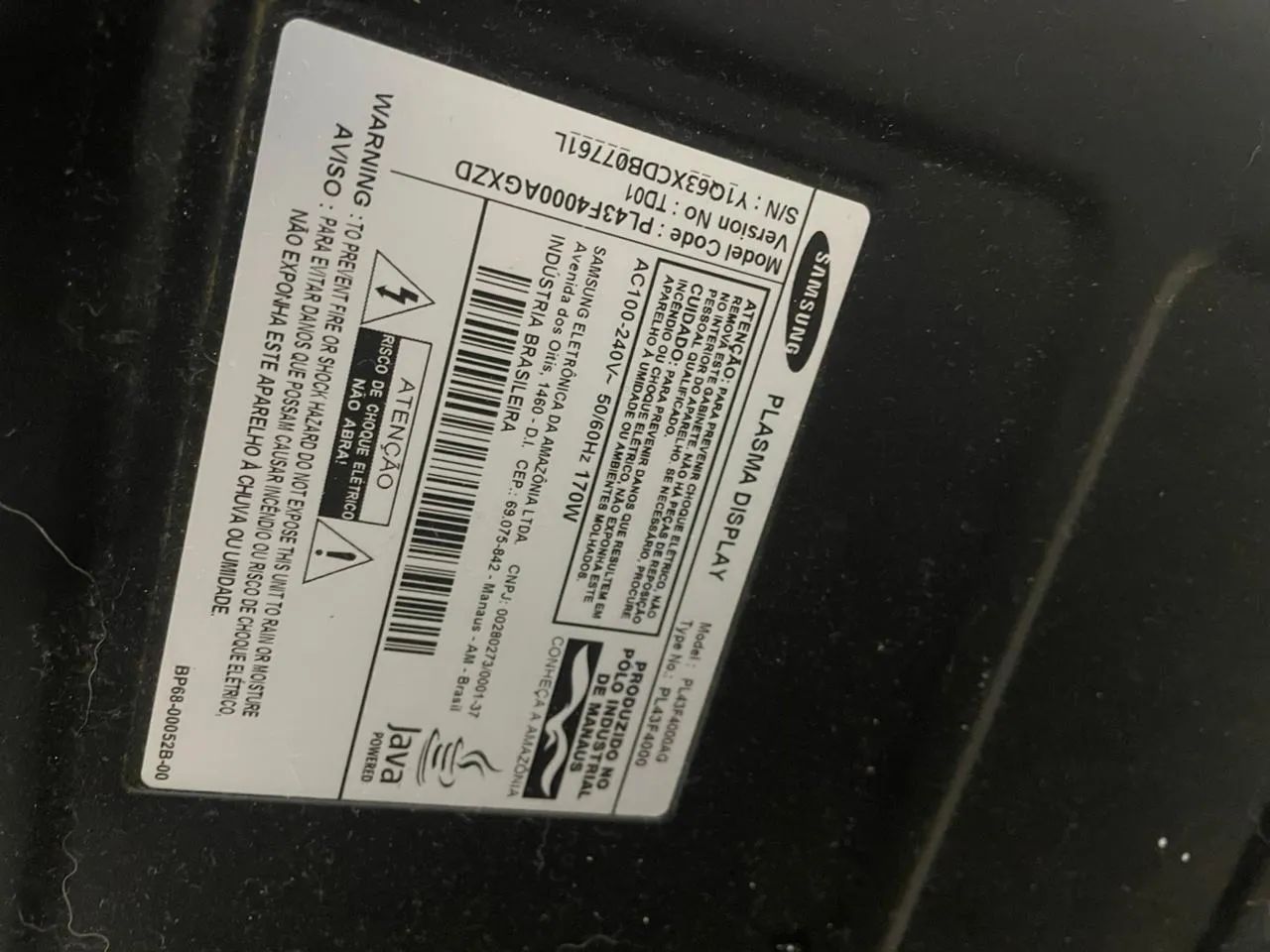 Televisor plasma - 43 polegadas  - Foto 3