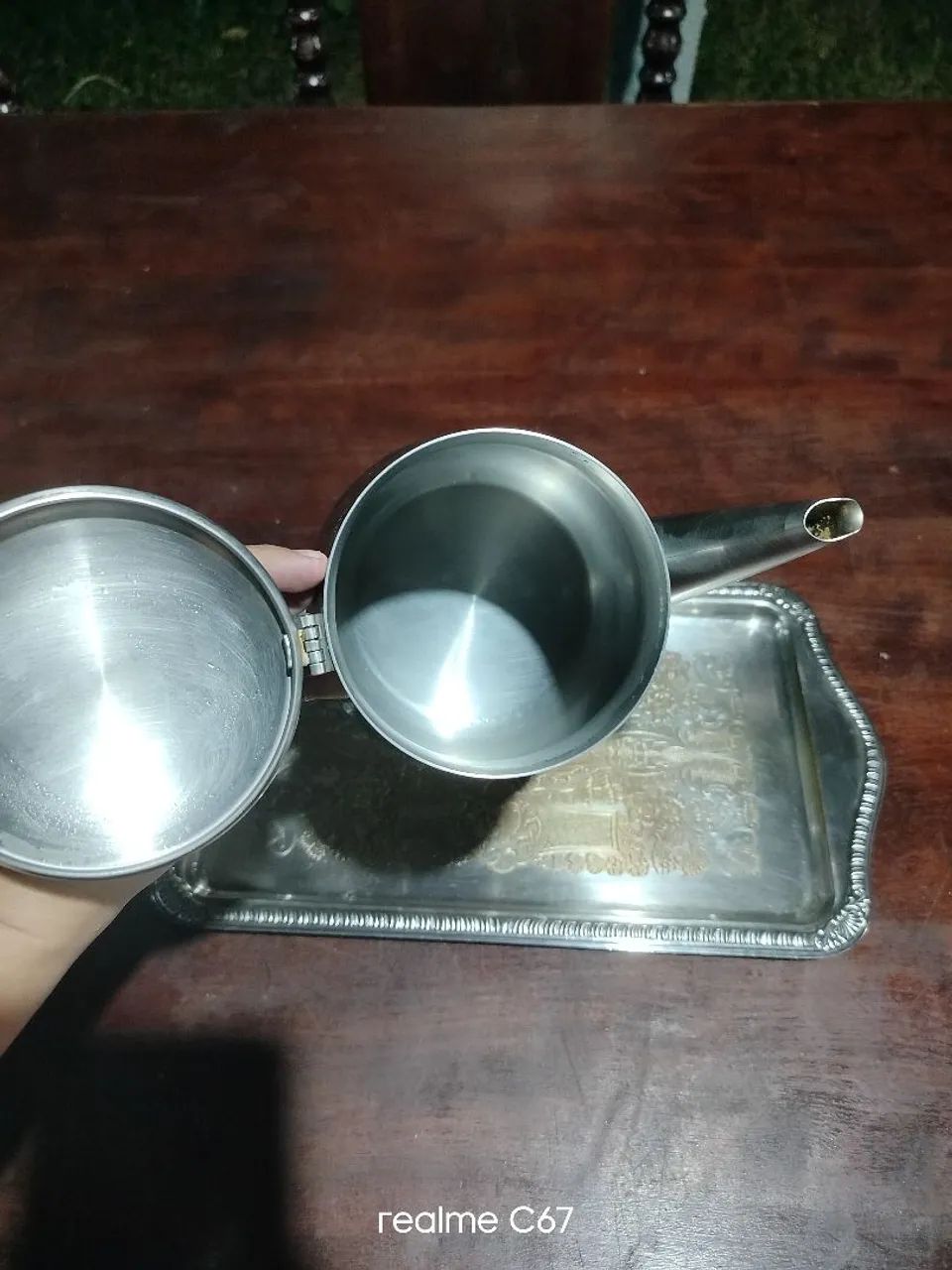 Bule e bandeja vintage década de 80  - Foto 2