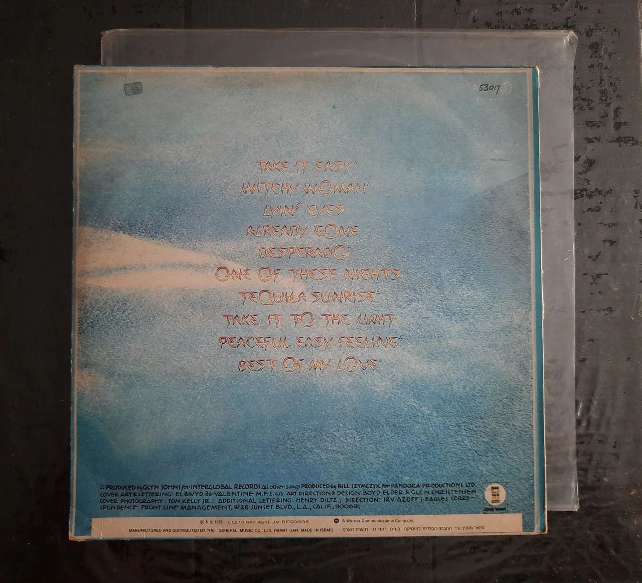 Lp Vinyl Eagles - Their Greatest Hits, Versão de Israel.  - Foto 3