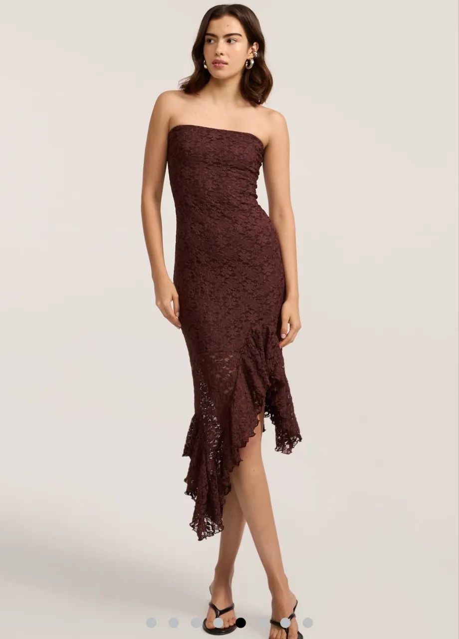 Vestido marrom renner novo PP