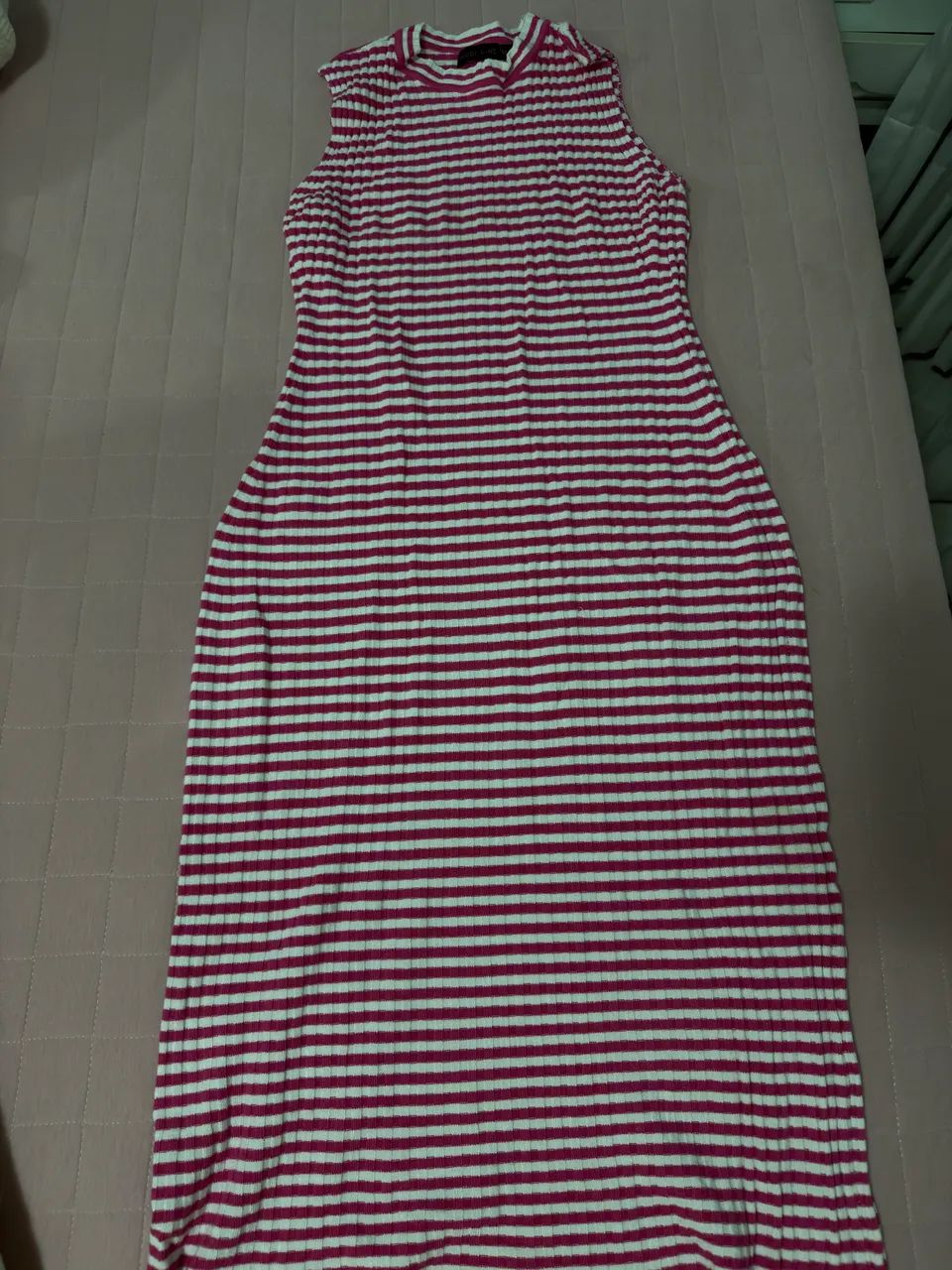 Vestido listrado c rosa  - Foto 2