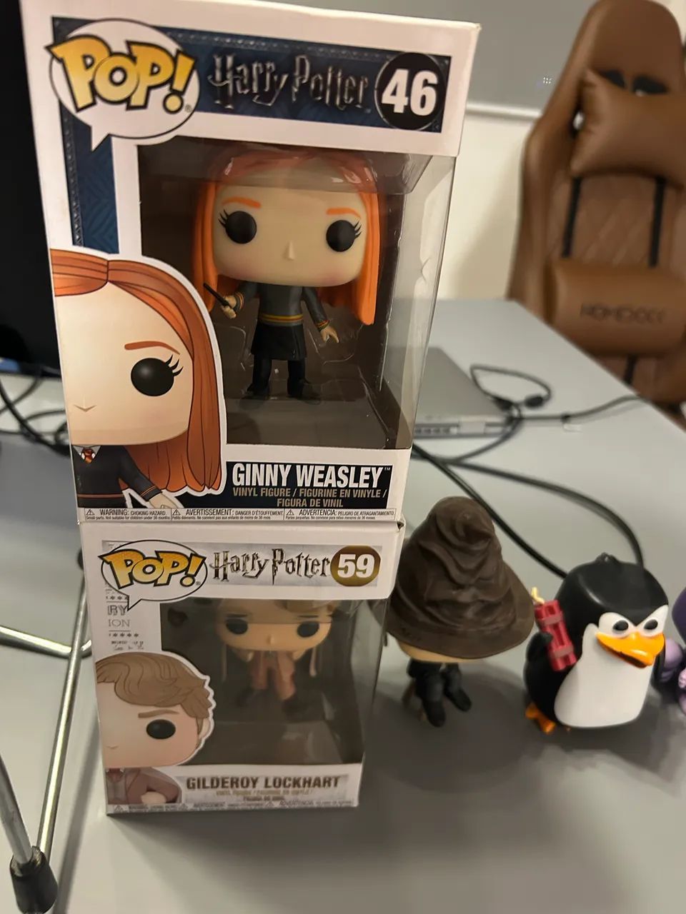Funkos pop gina weasley, yoda,pateta, gato Cheshire, Rico, relâmpago macqueen - Foto 2