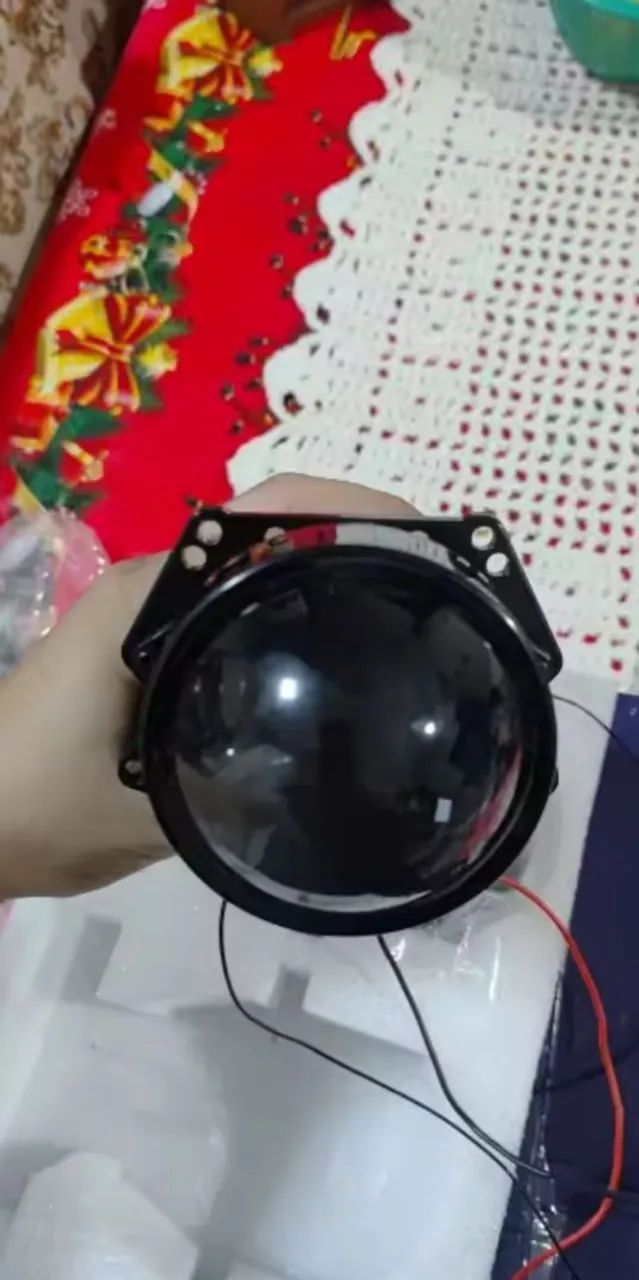 Farol auxiliar projetor bi led 6000k - Foto 2