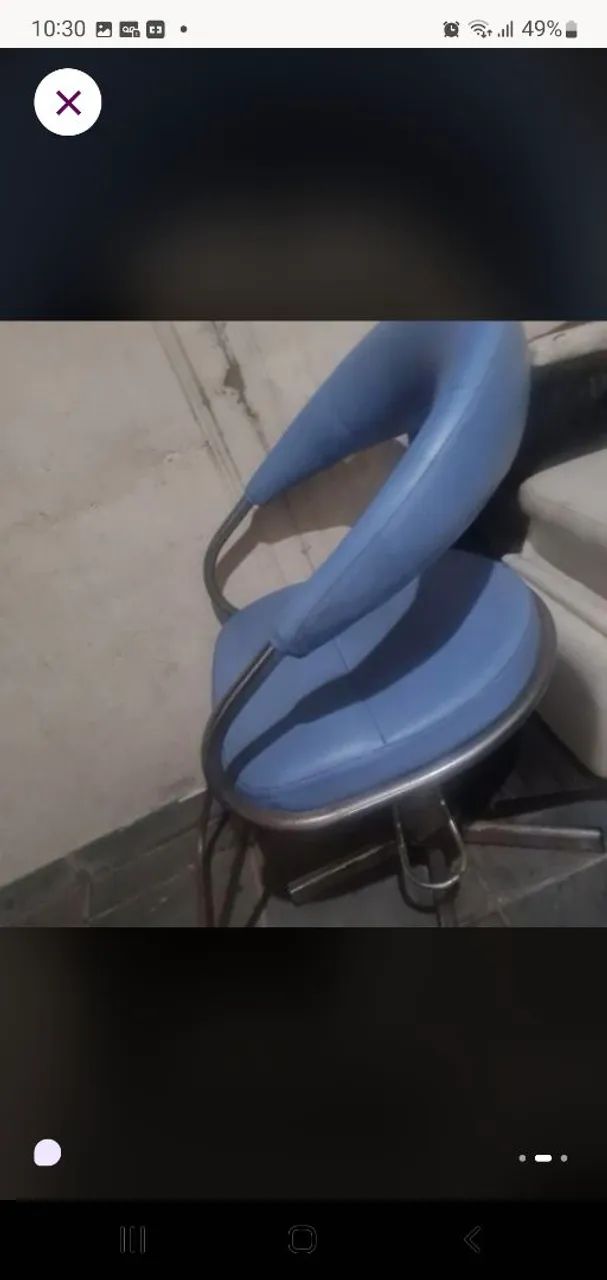 Cadeira de barbeiro ou cadeira de barbearia sem avaria. - Foto 2