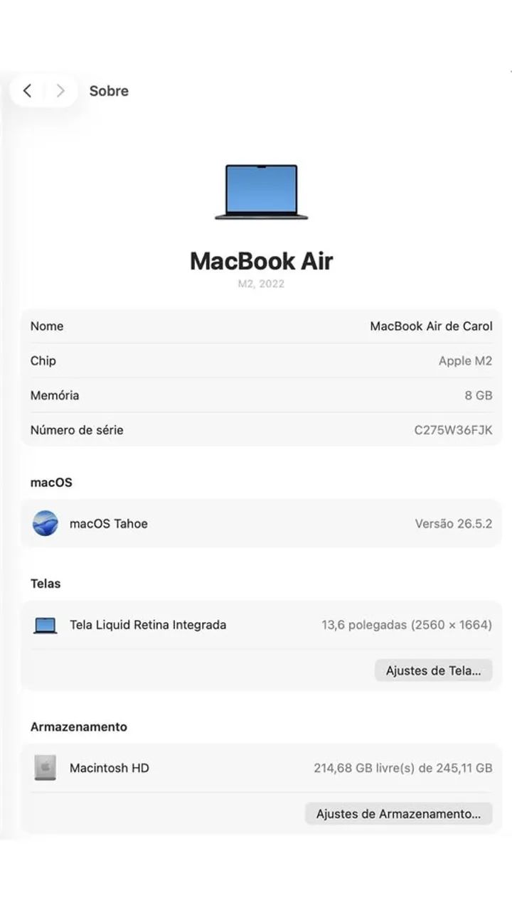 Macbook Air M2 2022 - Foto 4