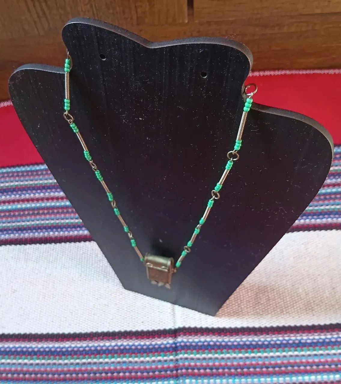 Colar artesanal de metal com pingente cor estilo berbere  - Foto 4