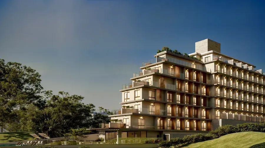 Studio com sacada, condominio com acesso direto ao mar. Praia do Santinho - Foto 2