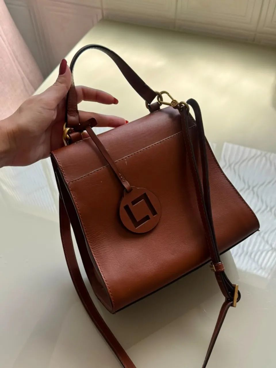 Bolsa couro luz da lua  - Foto 2