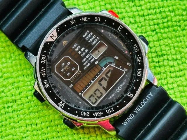 Citizen Windsurf D060 Funcionando C/ Display Manchado Vazado (Usado) - Foto 3