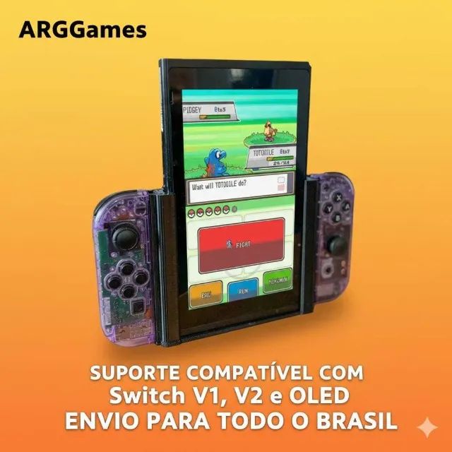 Suporte 3d Nintendo Switch Vertical (Flip Grip) - Foto 3