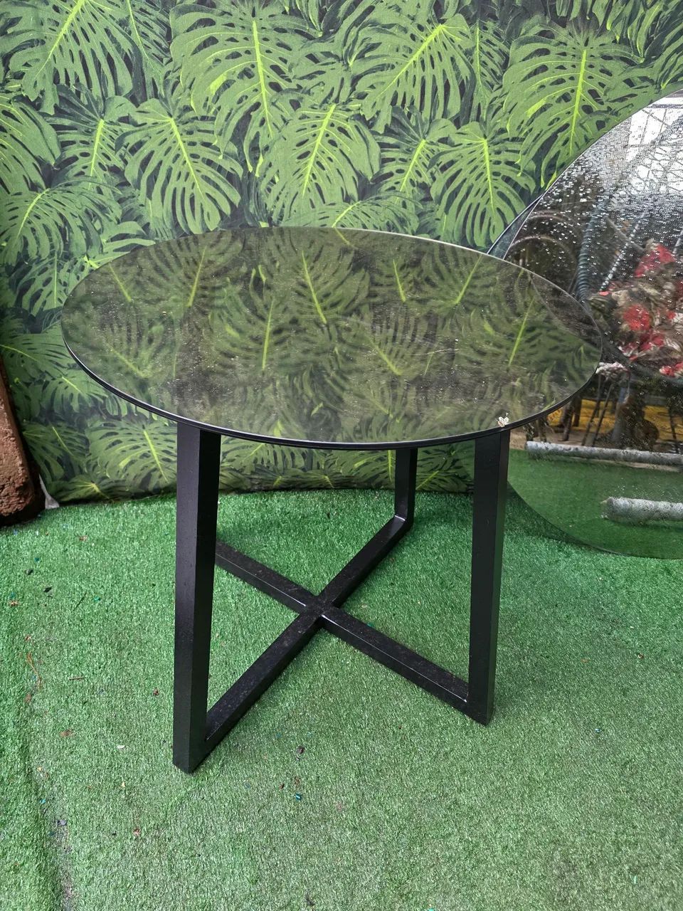 MESA ALUMINIO TAMPO ESPELHADO  - Foto 4