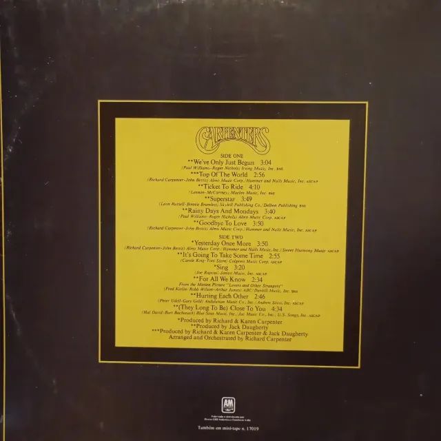LP Vinil Carpenters - The Singles 1969-1973 - Foto 4