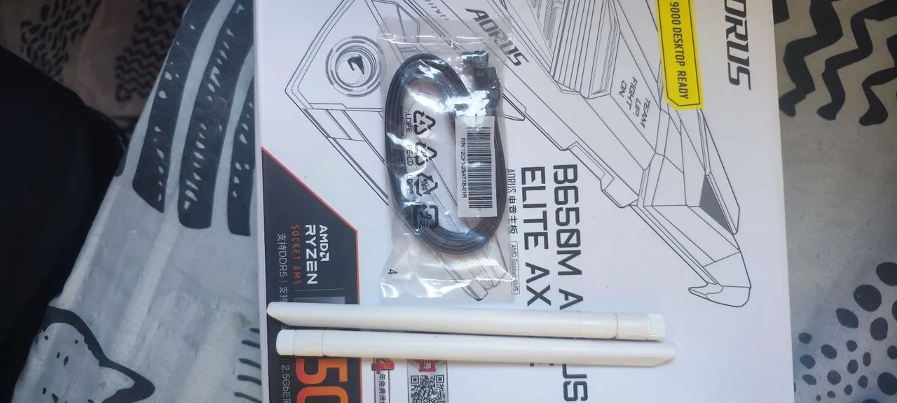 Placa Mãe B650M Aorus Elite AX ICE Branco - Foto 5