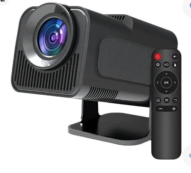 Mini Projetor Multimídia Ultra HD - Highlight Coating Leds - preto