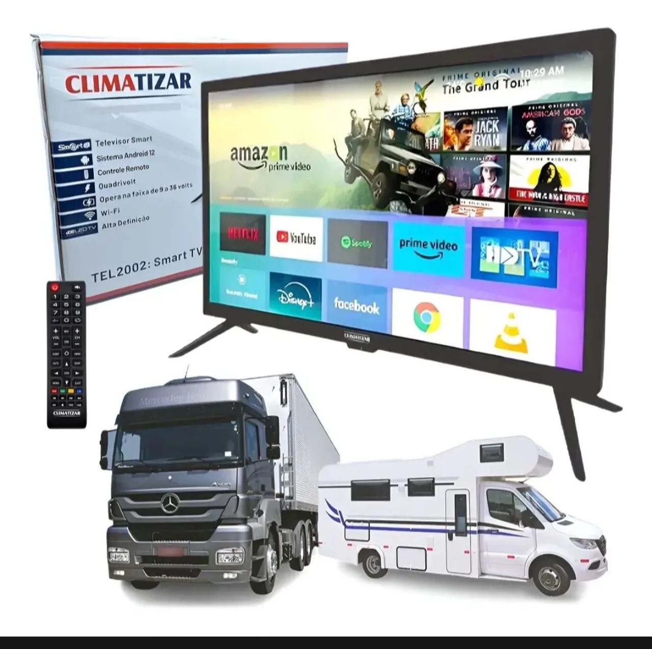 Tv Smart ideal pra motorhome e caminhão. 