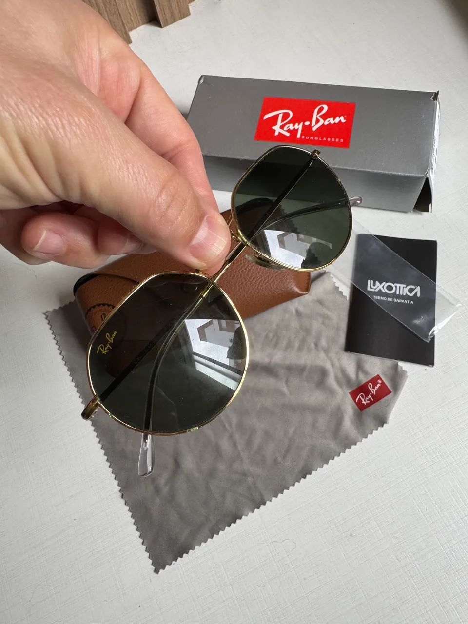 Óculos de sol original rayban jack - Foto 3