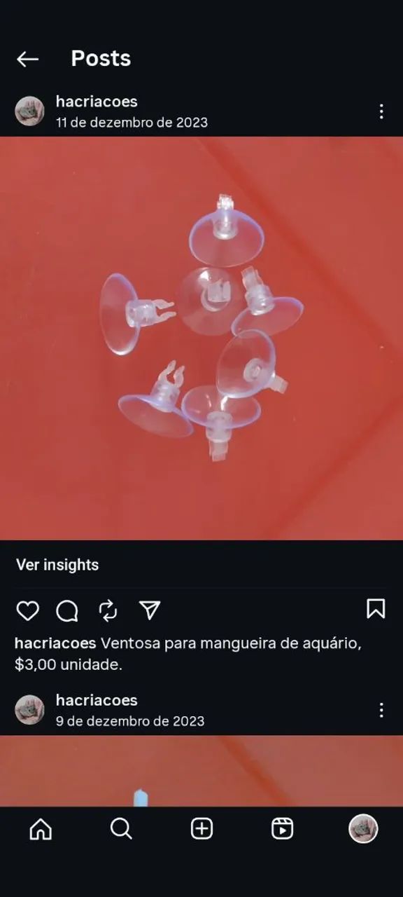 Ventosa para aquários 