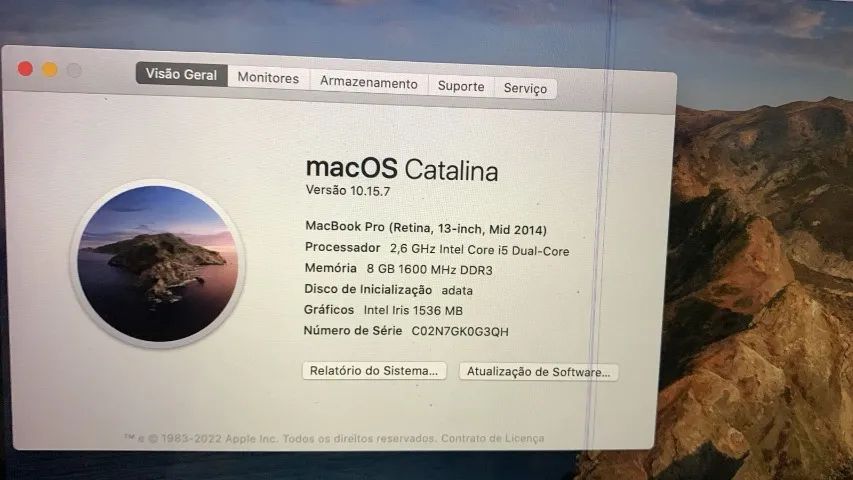 MacBook Pro 13" 2013 | SSD de 1TB | funcionando com defeito, leia o anúncio - Foto 3
