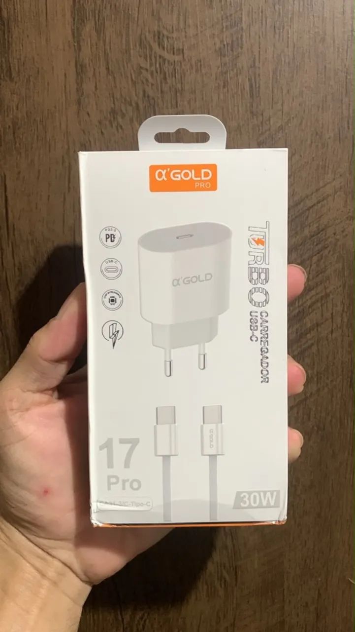 Carregador de iPhone tipo c 
