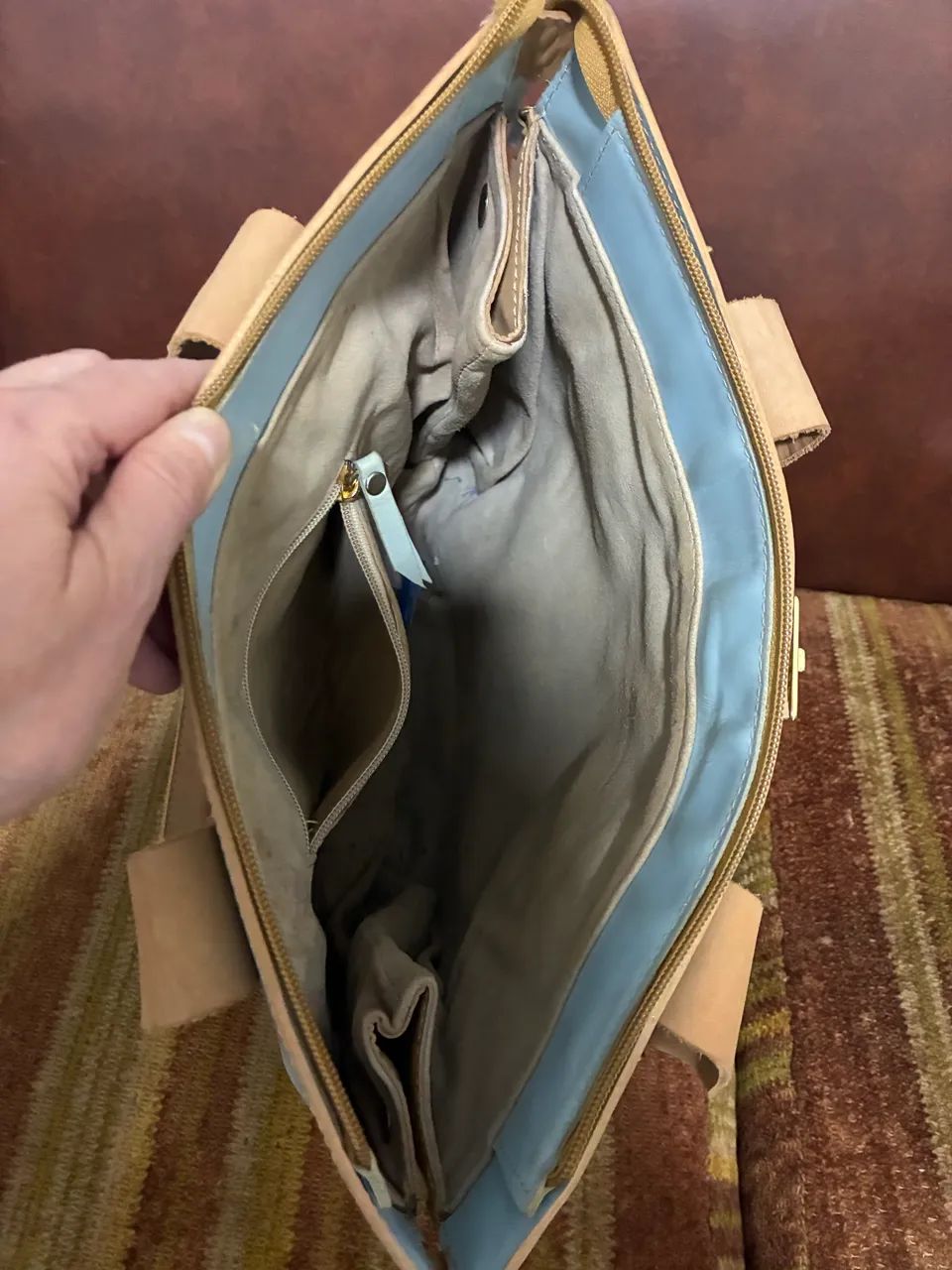 Bolsa de couro legítimo  - Foto 3