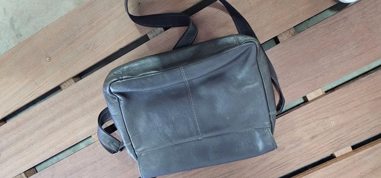 Bolsa Grande Executiva Porta Notebook Couro Sestini - Marrom - Foto 2