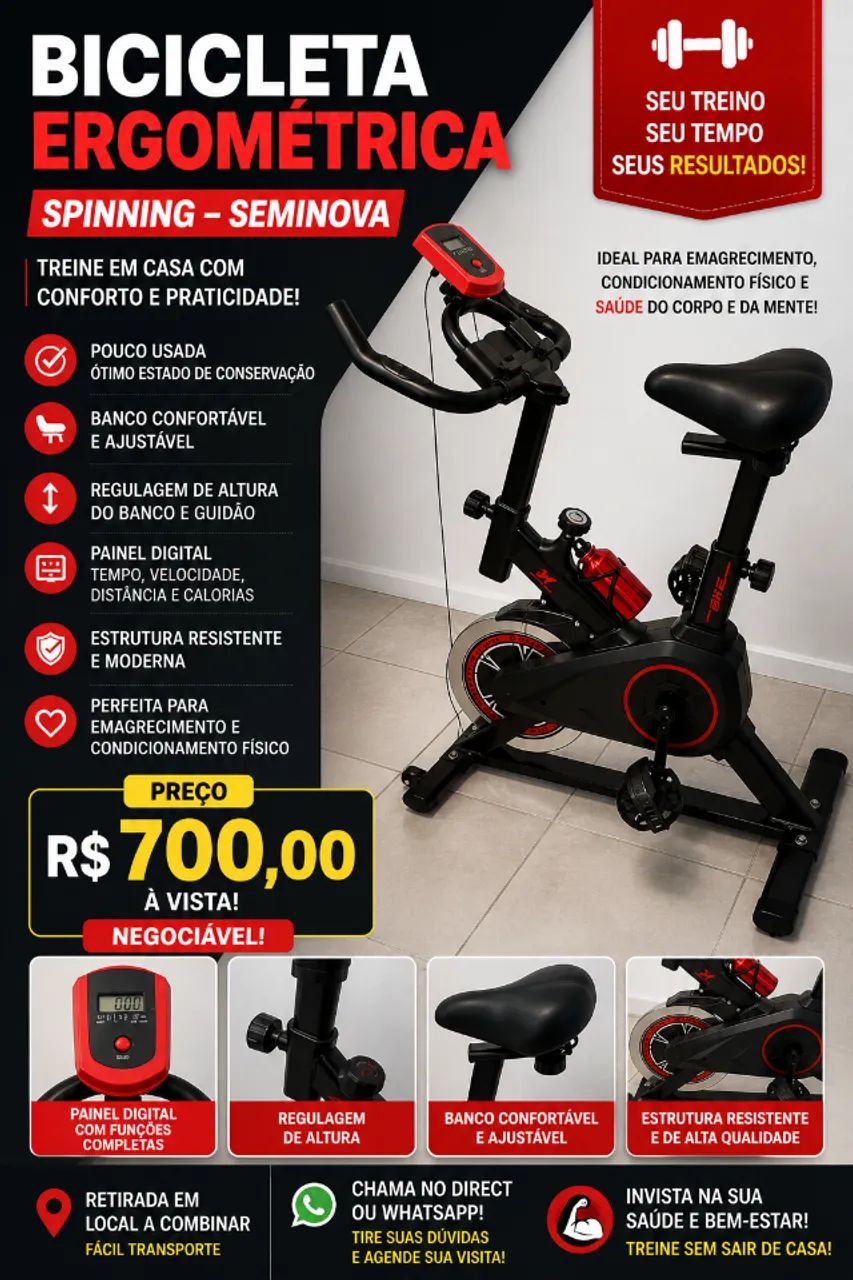 Bicicleta bike ergonômica 