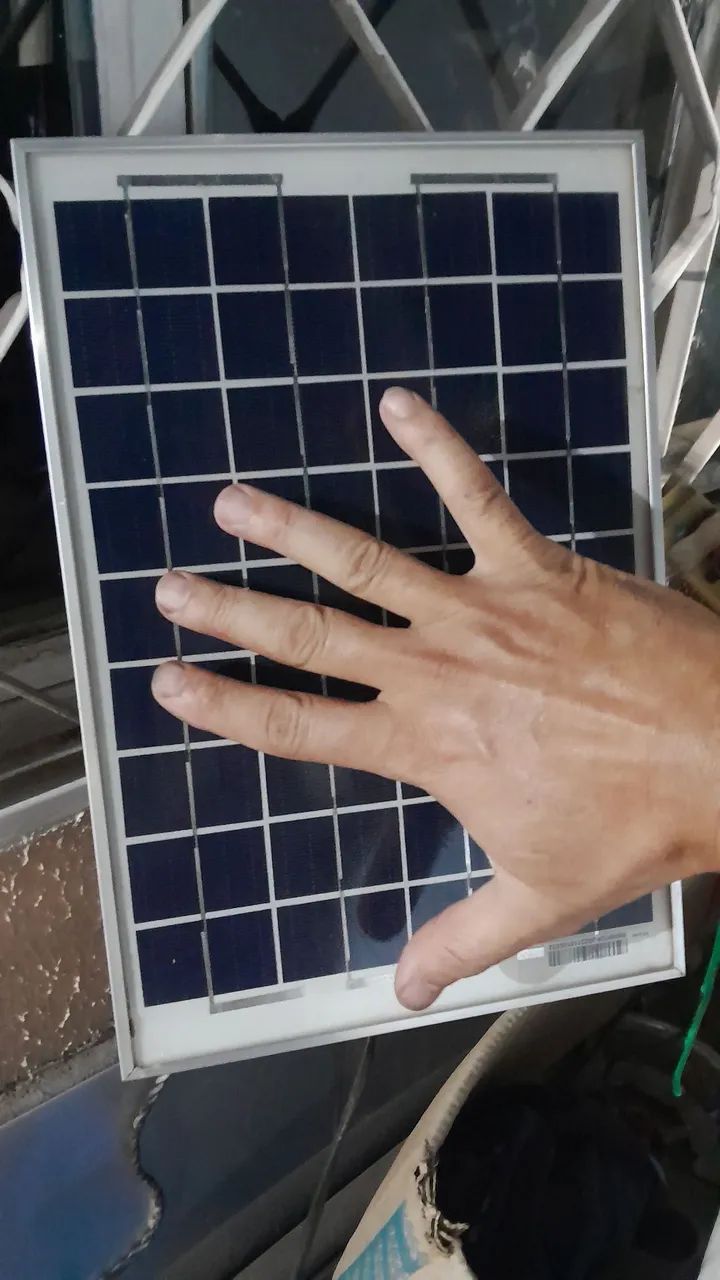 Controlador 30A e placa solar 10w  - Foto 3