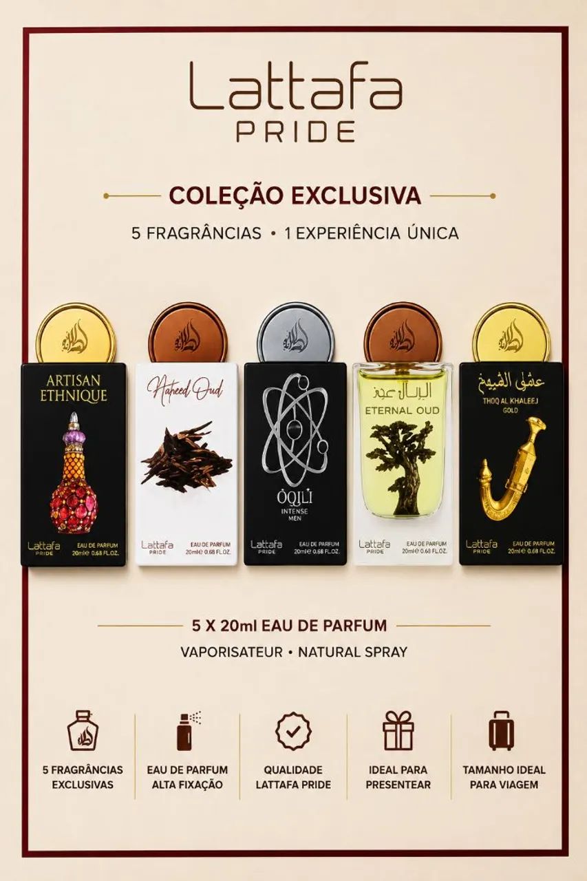 Perfume arabe kit com 5 de 20ml - Foto 4