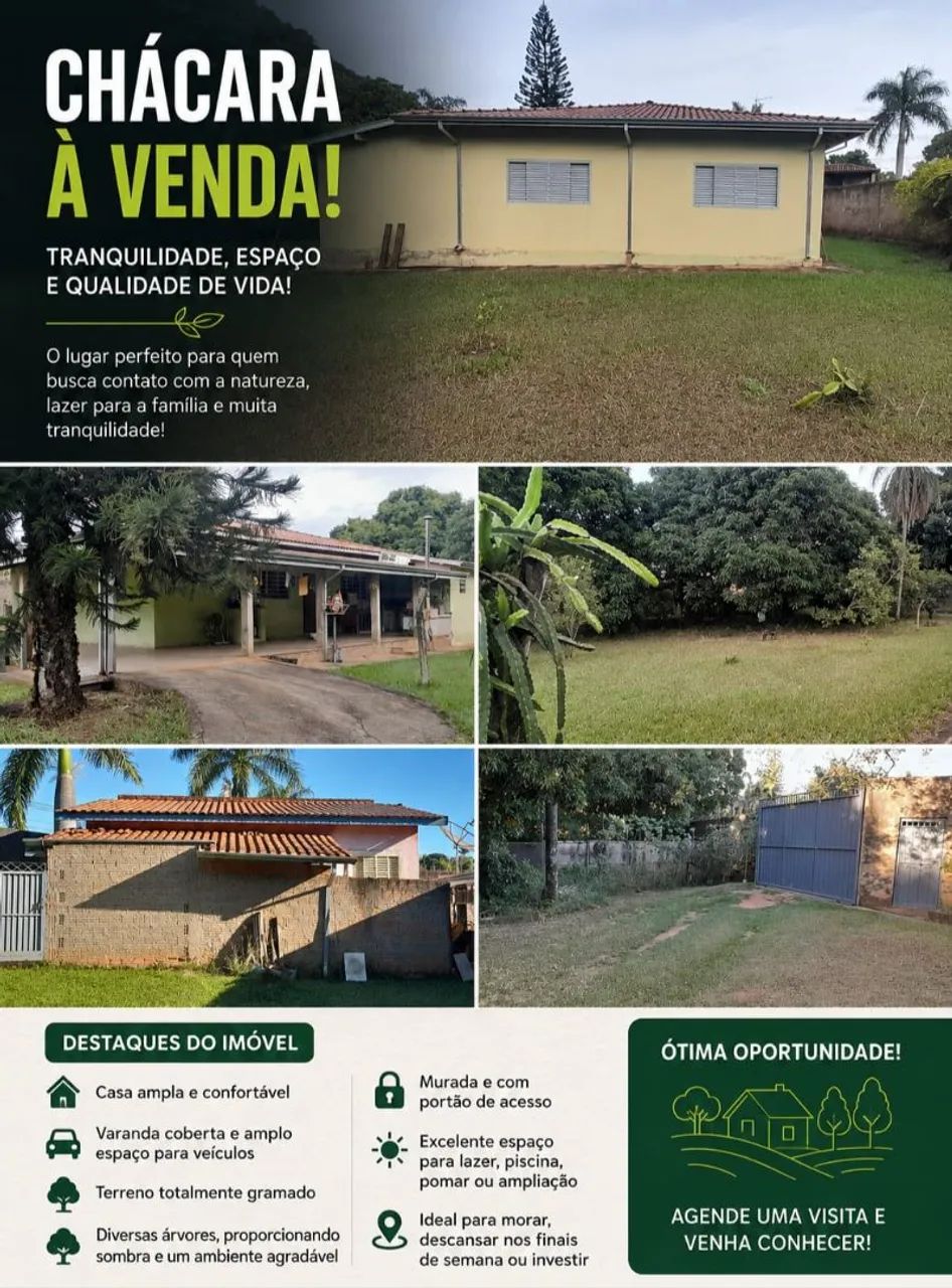 ***CHACARA À VENDA ARARAS/SP***