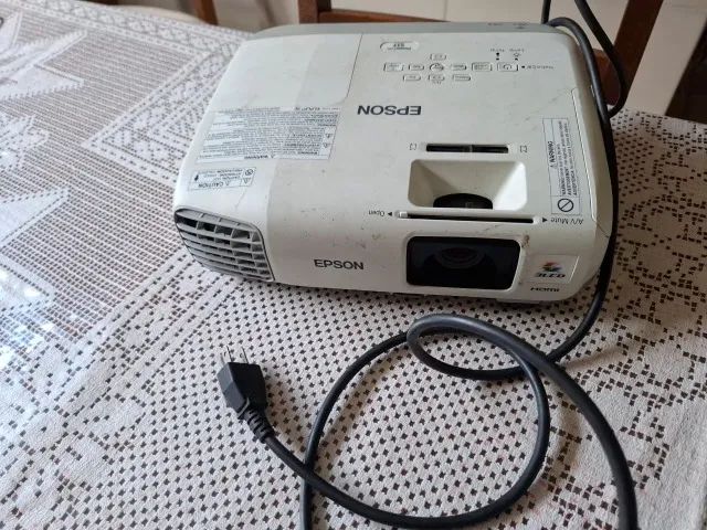 Projetor LCD EPSON, PowerPoint Lite S17, usado cor Branca - Foto 2