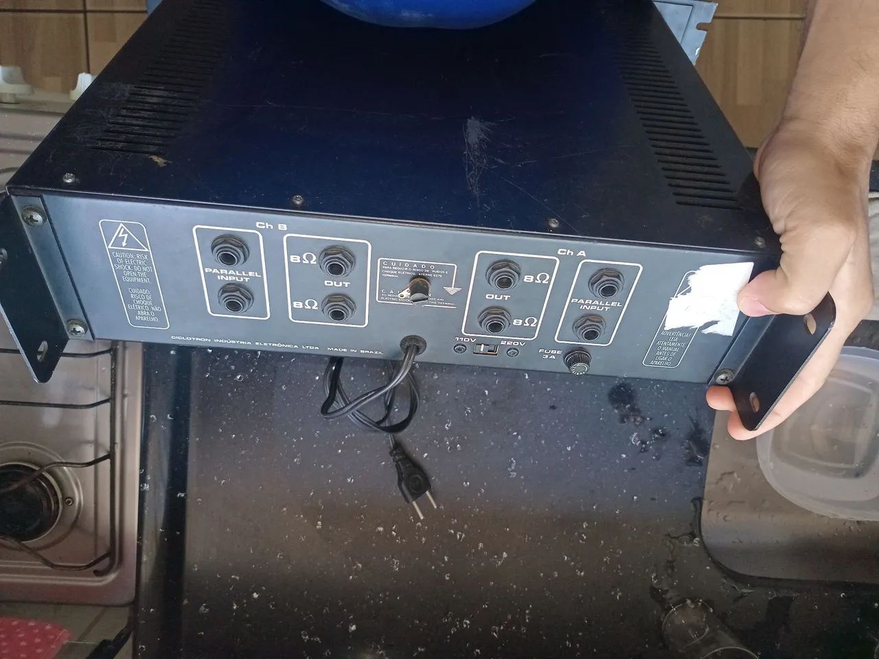 MESA DE SOM + POTÊNCIA PROFISSIONAL - Foto 5