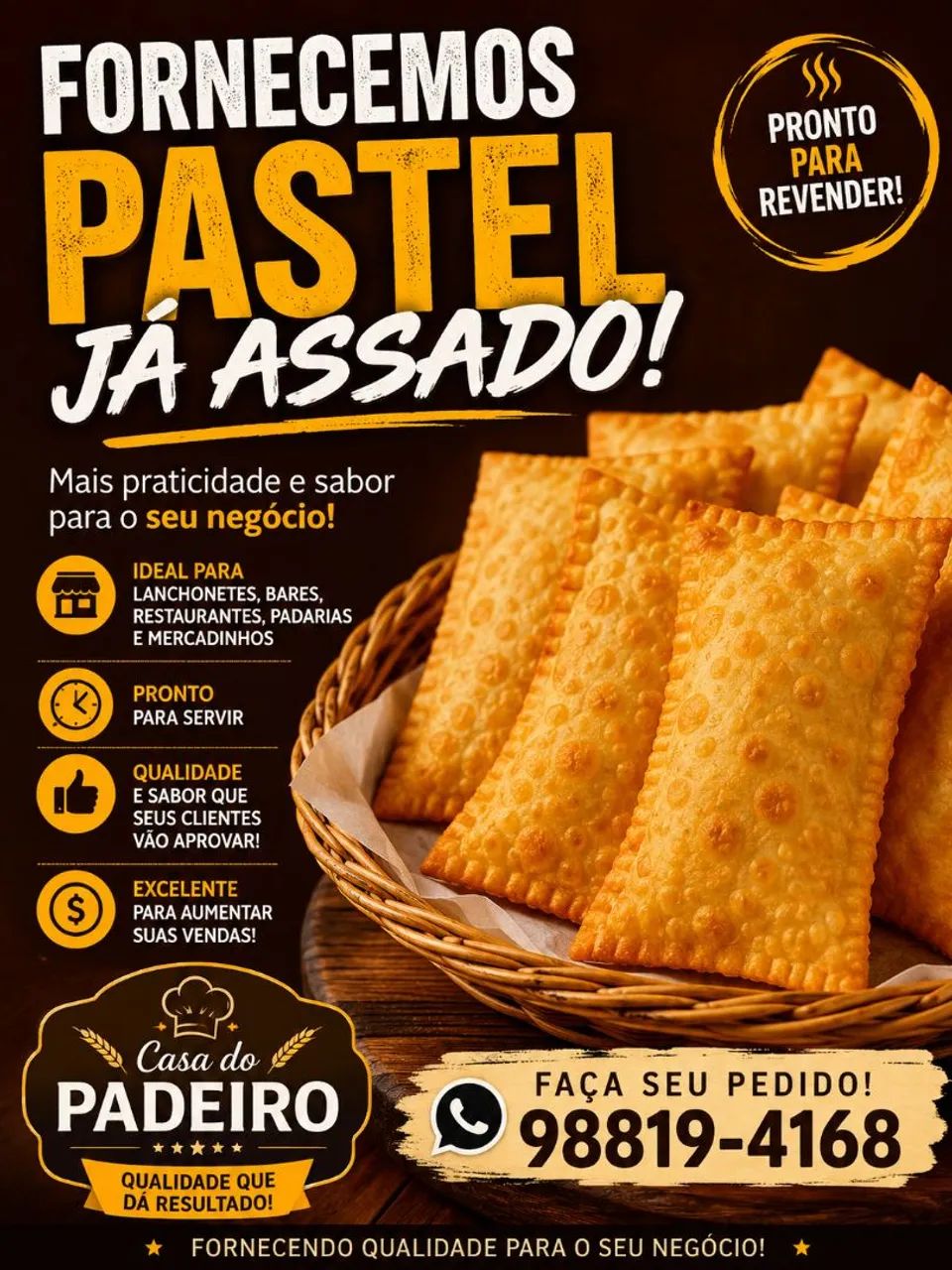 Pastel para revenda