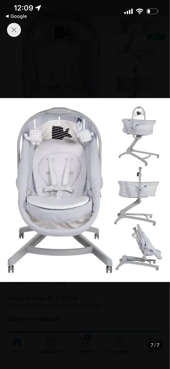 Berço Portátil Baby Hug 4 em 1 - Chicco - Foto 4