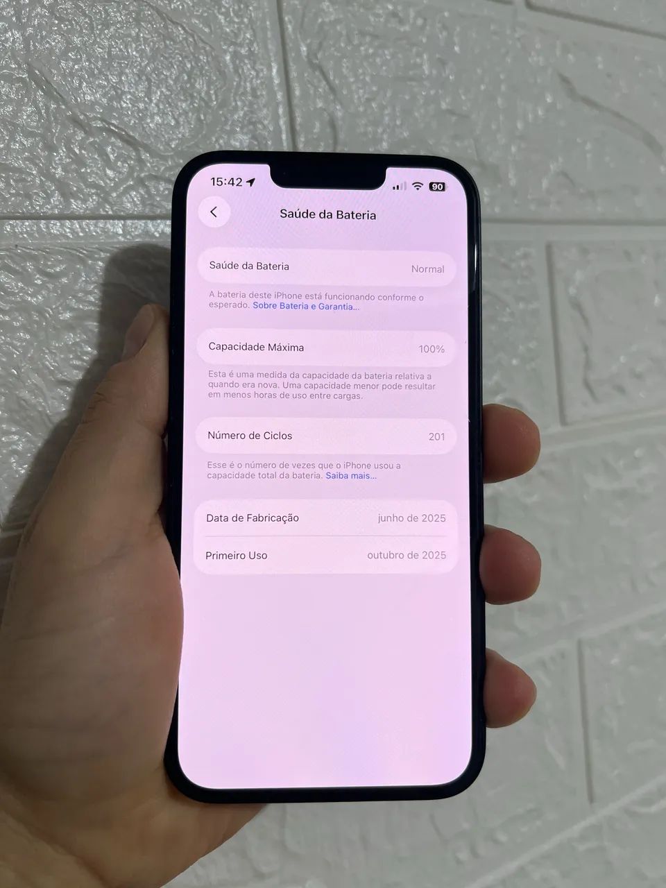 Celular iPhone 16e bateria 100% 128gb - Foto 4
