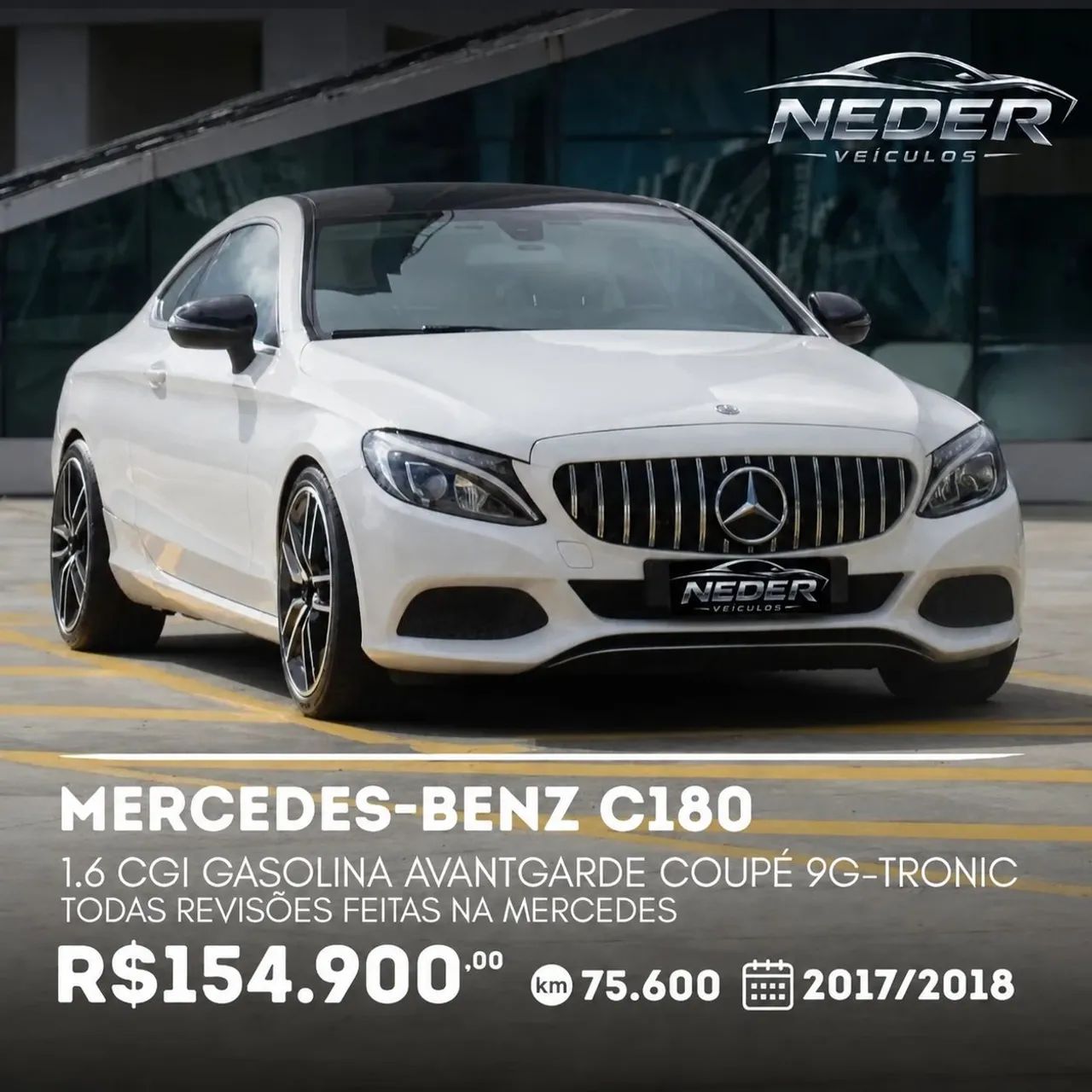 Mercedes-Benz C-180 C-180 CGI Coupe Sport 1.6 TB 16V Aut. 2018