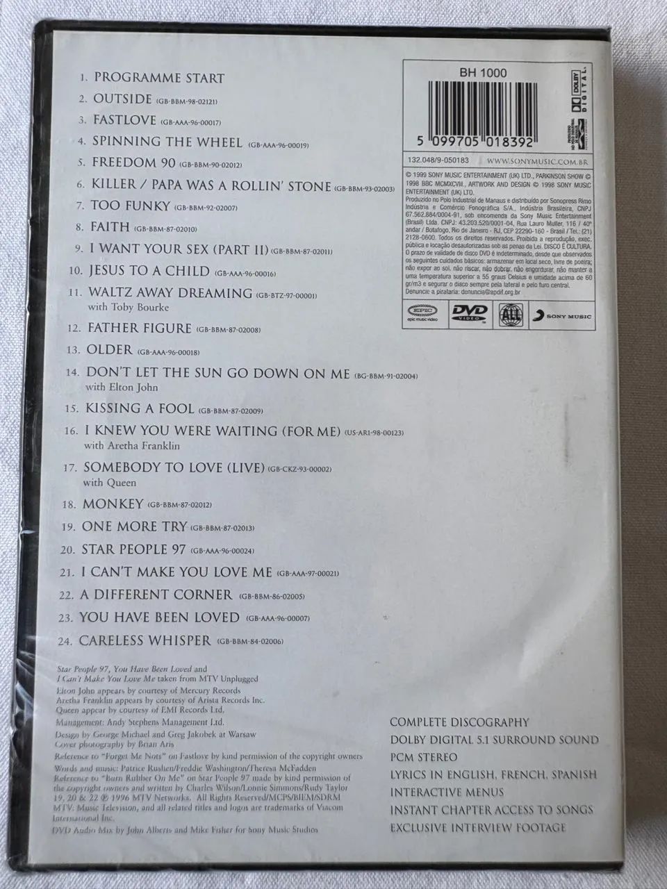 Dvd george michael ladies & gentlemen lacrado - Foto 2