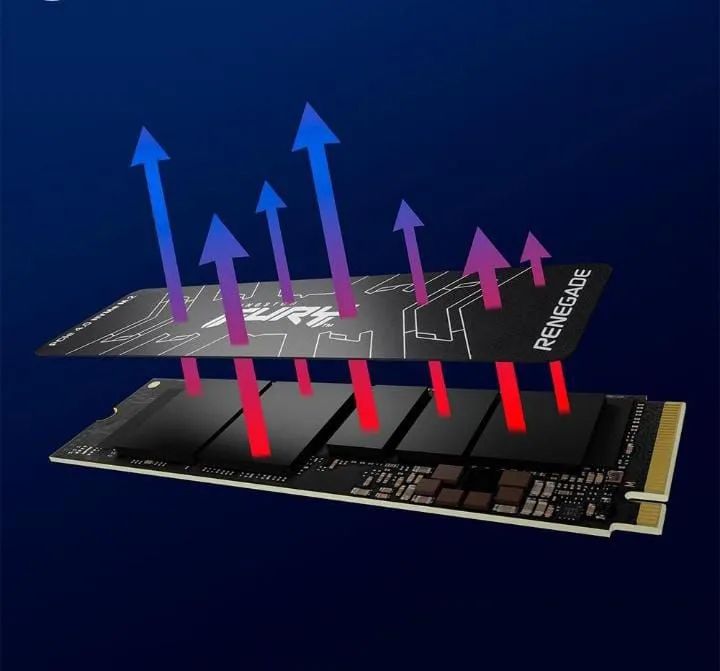 SSD Kingston Fury Renegade, 1TB, M.2 2280 PCIe 4.0 x4, NVMe, Leitura 7300 MB 6000 gravaçao - Foto 4