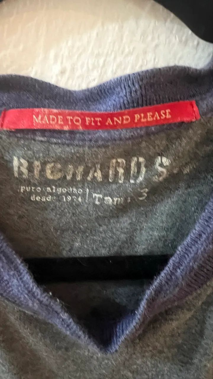 Blusa de malha de algodão manga longa Richards  - Foto 2