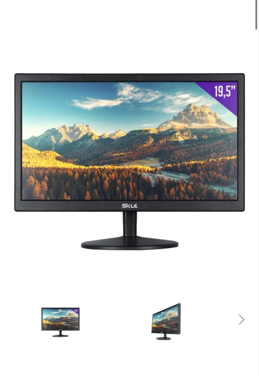 Monitor 19,5? 75hz HDMI/VGA SKUL HD - Foto 2