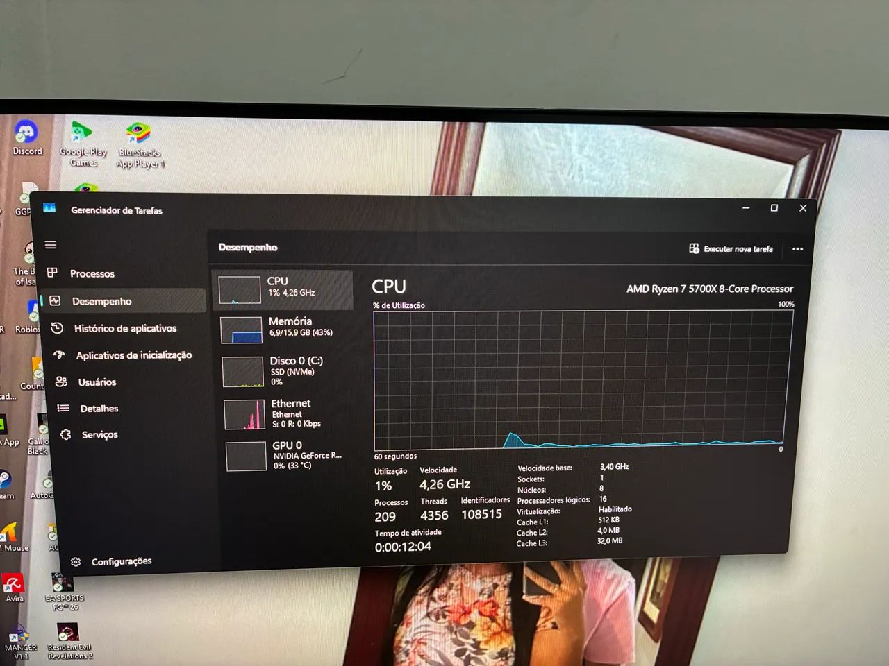 Pc gamer em excelente estado  - Foto 4