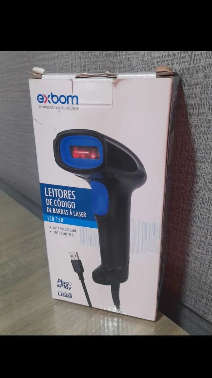 leitor de código de barras a laser exbom lcb-150 - Foto 2