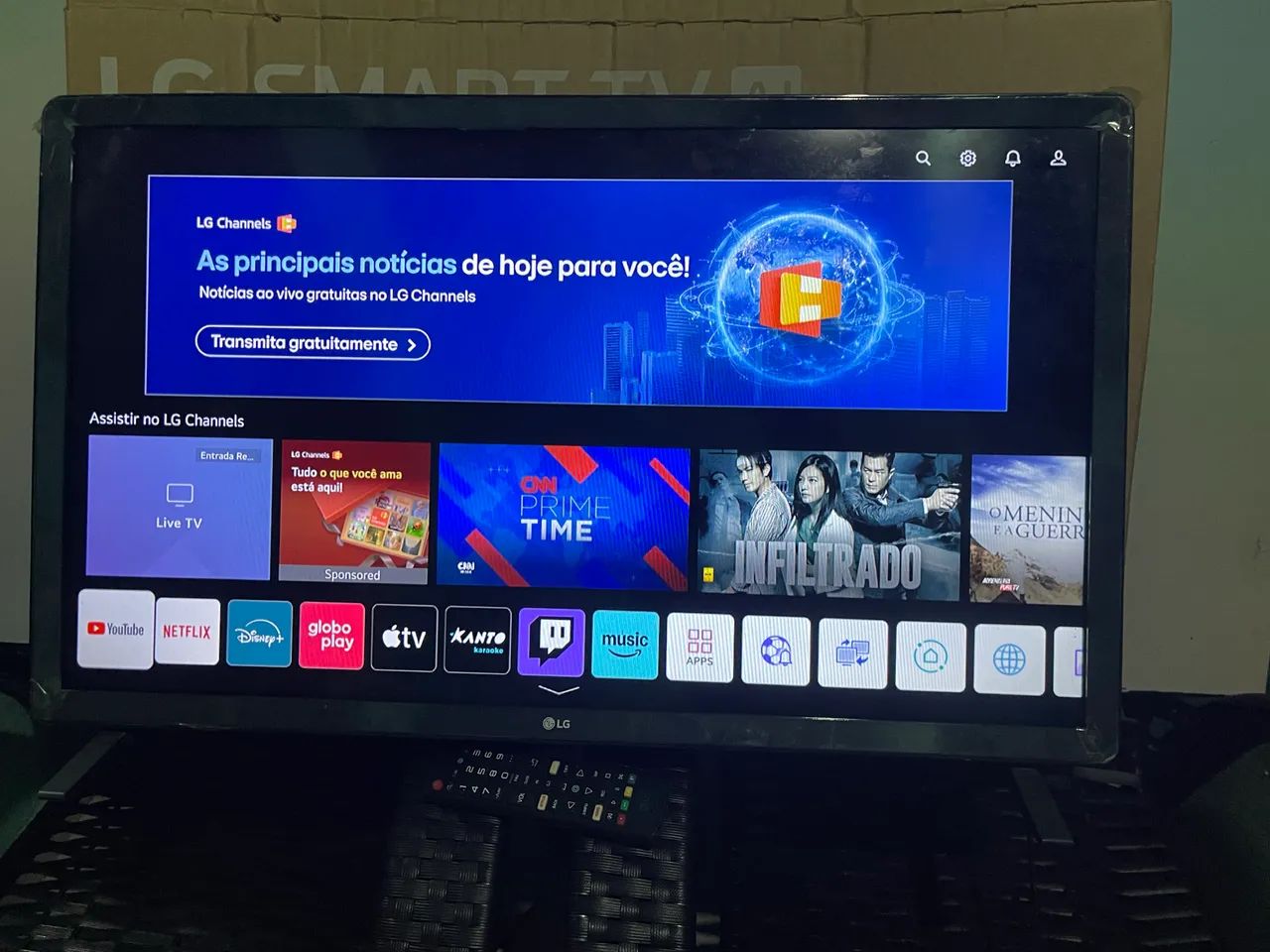 Linda TV LG top de linha com Bluetooth 32 polegadas - Foto 2